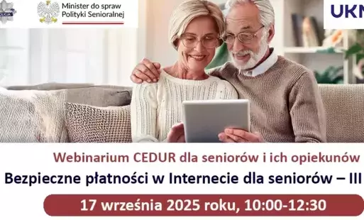 Zdjęcie do Webinarium (spotkanie online) &bdquo;Bezpieczne płatności w Internecie dla senior&oacute;w &ndash; III termin&rdquo;